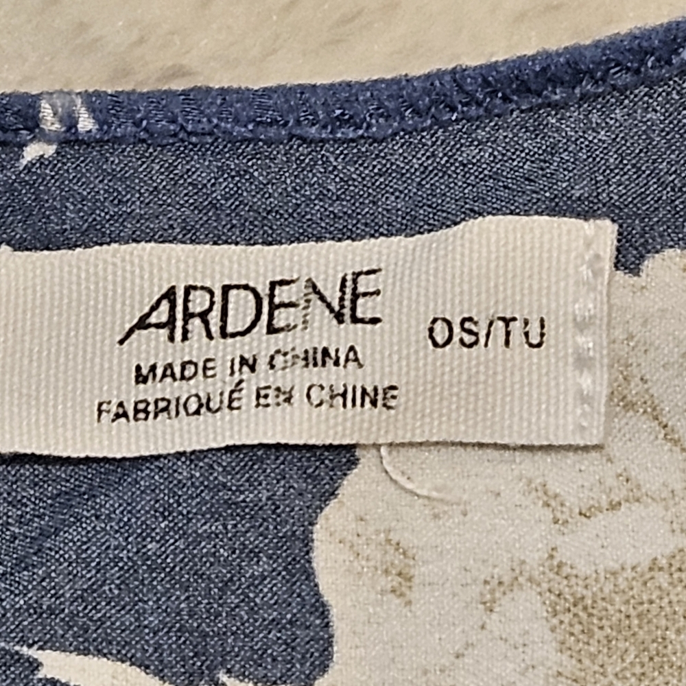 Ardene Silky Blue Floral Kimono Top Coverup - Picture 3 of 8
